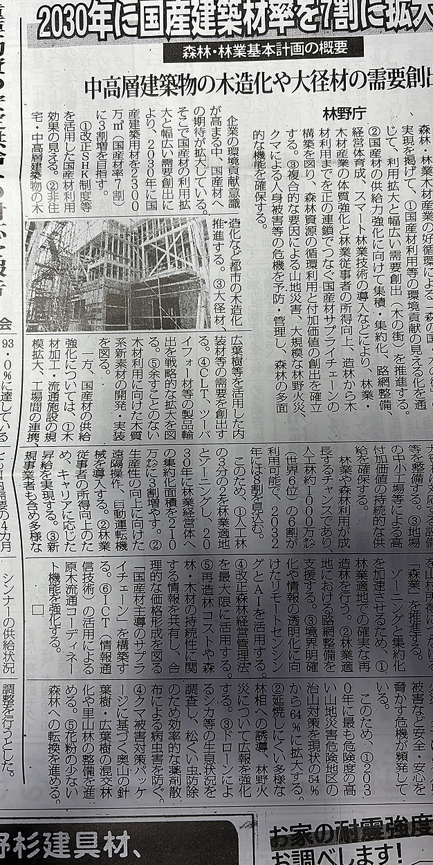 森林・林業基本計画の概要